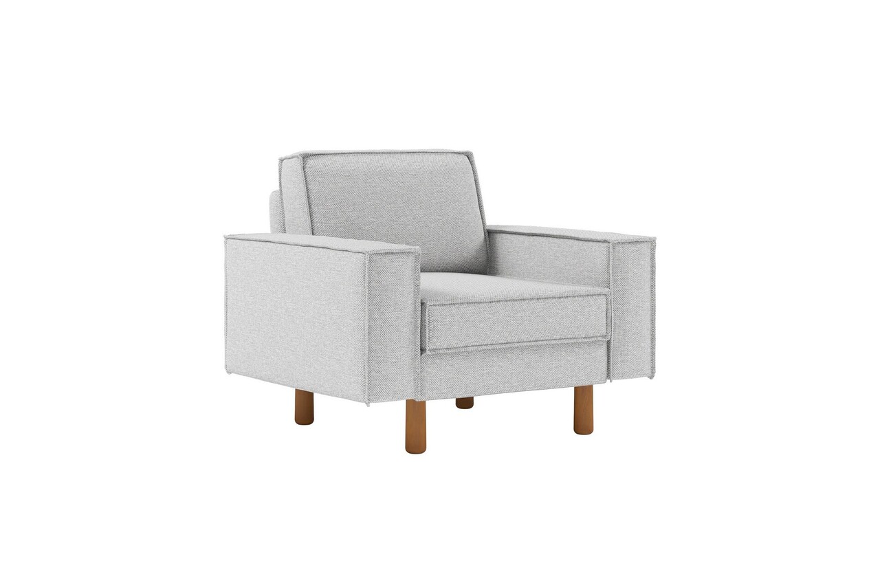 Fotoliu, Atelier del Sofa, 918CMF1192, Otel, Pietriș / Nuc - imagine 6